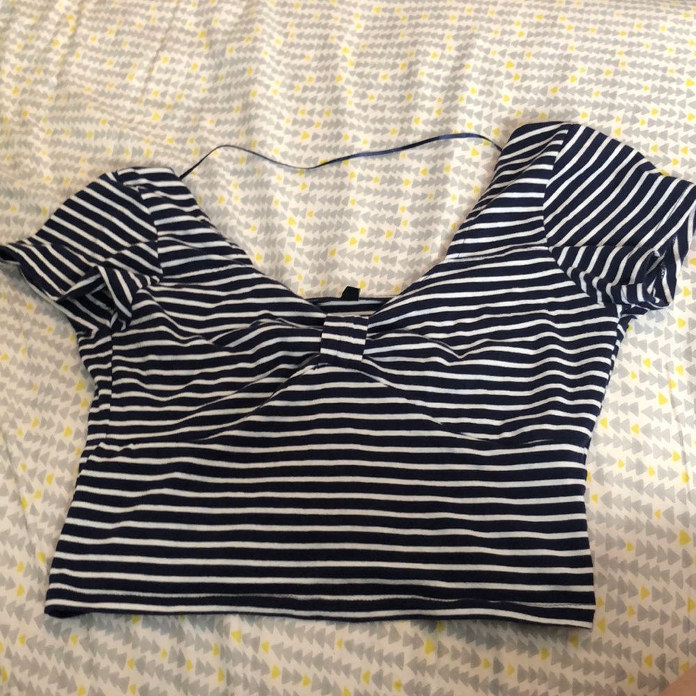 Striped crop top